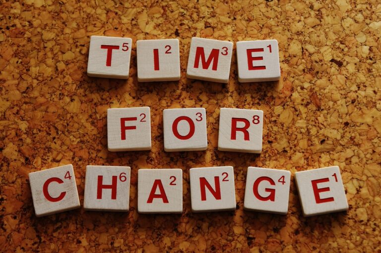 time for a change, new ways, letters