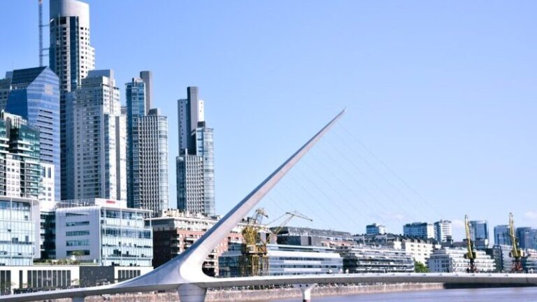 city, bridge, buenos aires