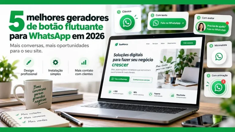5 melhores geradores de botão flutuante para WhatsApp em 2026