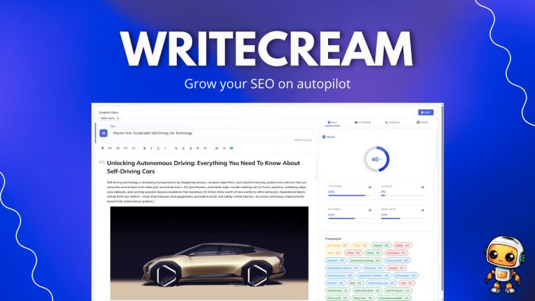 Writecream – Your SEO Agent